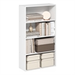 Furinno JAYA 4-Tier Open Shelving Book Shelf 9.5 x 23.6 x 41.9 White
