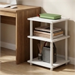 Furinno TURN-N-TUBE 3-Tier Square Toolless End Table White