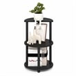 Furinno TURN-N-TUBE 3-Tier Half Round Toolless End TableEspresso