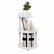 Furinno TURN-N-TUBE 3-Tier Half Round Toolless End TableWhite