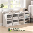 Furinno FULDA 4-Tier 8-In Width Narrow Bookcase 9.3 x 7.9 x 41.6 White