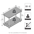 Furinno TURN-N-TUBE Toolless Nightstand with Open Shelf Side/End Table Beech