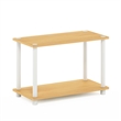 Furinno TURN-N-TUBE Toolless Nightstand with Open Shelf Side/End Table Beech