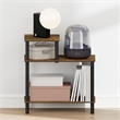 Furinno TURN-N-TUBE 3-Tier Open Nightstand Toolless Side/End Table Amber Pine