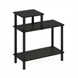 Furinno TURN-N-TUBE 3-Tier Open Nightstand Toolless Side/End Table Espresso