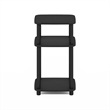 Furinno JUST 3-Tier Turn-N-Tube Open Nightstand Round Curve Corner Americano