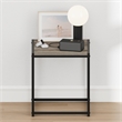 Furinno CAMNUS Metal Frame Nightstand Toolless Side/End Table French Oak Grey