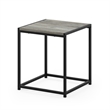 Furinno CAMNUS Metal Frame Nightstand Toolless Side/End Table French Oak Grey