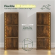 Furinno LUDER 3-Cube LED Lights Bookcase 9.3 x 12 x 31.5. Amber Pine