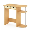 Furinno JAYA 32-Inch 2 Fabric Drawers Open Shelves Console Table. Beech