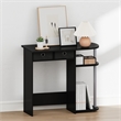 Furinno JAYA 32-Inch 2 Fabric Drawers Open Shelves Console Table. Black