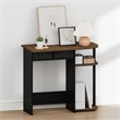 Furinno JAYA 32-Inch 2 Fabric Drawers Open Shelves Console Table Columbia Walnut