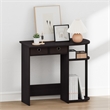 Furinno JAYA 32-Inch 2 Fabric Drawers Open Shelves Console Table. Dark Walnut