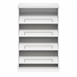 Furinno FANO 4-Tier Stackable Shoe Rack with Adjustable Angled Shelves. White