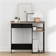 Furinno JAYA 32-Inch 2 Fabric Drawers Open Shelves Console Table. French Oak