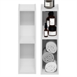 Furinno FULDA Set of 2. 2-Tier 6-In Width Narrow Bookcase. White