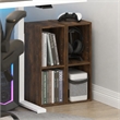 Furinno FULDA Set of 2. 2-Tier 8-In Width Narrow Bookcase. Amber Pine