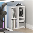Furinno FULDA Set of 2. 2-Tier 8-In Width Narrow Bookcase. White