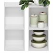 Furinno FULDA Set of 2. 2-Tier 10-In Width Narrow Bookcase. White