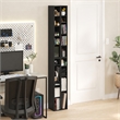 Furinno FULDA Set of 2. 10-Tier Space Saving Storage Shelf Bookcase. Blackwood