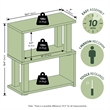 Furinno TURN-N-TUBE 3-Tier Corner Desk Organizers and Accessories. Amber Pine