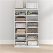 Furinno FANO 12-Cube Adjustable Bookshelf. Stackable Open Shelf Bookcase. White