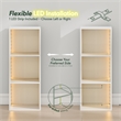 Furinno LUDER 3-Cube LED Lights Closet Organizers and Storage. White