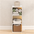 Furinno LUDER 3-Cube LED Lights Closet Organizers and Storage. White