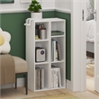 Furinno FULDA Set of 2. 3-Tier 8-In Width Narrow Bookcase. White