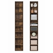 Furinno PASIR Set of 2 8-Tier Open Shelf Bookcase. 9.3 x 11.8 x 70.9. Amber Pine
