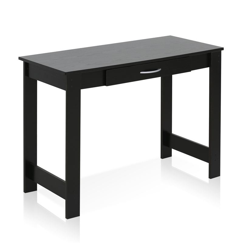 Furinno JAYA 40-Inch Black Narrow Console Table with Drawer. Black