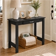 Furinno JAYA 40-Inch Black Narrow Console Table with Drawer. Black