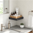 Furinno TANNA 9 x 9 2 Thick Floating Shelves with Invisible Brackets. Americano