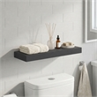 Furinno TANNA 9 x 24 2 Thick Floating Shelves with Invisible Brackets. Americano