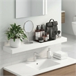 Furinno TANNA 9 x 35 2 Thick Floating Shelves with Invisible Brackets. White