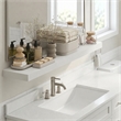 Furinno TANNA 9 x 47 2 Thick Floating Shelves with Invisible Brackets. White