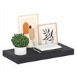 Furinno TANNA 12 x 24 Invisible Brackets 2 Thick Floating Shelves. Americano