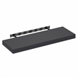 Furinno TANNA 12 x 35 Invisible Brackets 2 Thick Floating Shelves. Americano