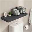 Furinno TANNA 12 x 35 Invisible Brackets 2 Thick Floating Shelves. Americano