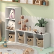 Furinno LUDER 3-Cube White Cube Storage Organizer. Bookcase. White