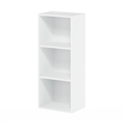Furinno LUDER 3-Cube White Cube Storage Organizer. Bookcase. White