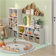 Furinno LUDER 7-Cube White Cube Storage Organizer. Bookcase. White
