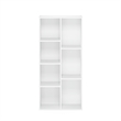 Furinno LUDER 7-Cube White Cube Storage Organizer. Bookcase. White