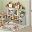 Furinno LUDER 5-Cube White Cube Storage Organizer. Bookcase. White