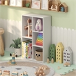 Furinno LUDER 5-Cube White Cube Storage Organizer. Bookcase. White