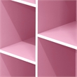 Furinno LUDER 5-Cube Pink Cube Storage Organizer. Bookcase. White/Pink