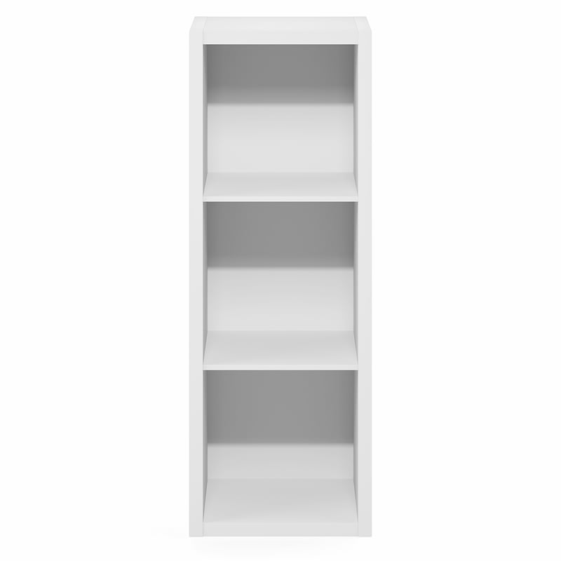 Furinno CUBIC 3-Cube Extra Thick Frame Closet Organizer with Open Shelf. White