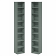 Furinno PASIR Set of 2 8-Tier Open Shelf Bookcase. 9.3 x 11.8 x 70.9. Sage Green