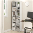 Furinno PASIR Set of 2. 8-Tier Open Shelf Bookcase. 9.3 x 11.8 x 70.9. White