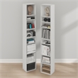 Furinno PASIR Set of 2. 8-Tier Open Shelf Bookcase. 9.3 x 11.8 x 70.9. White